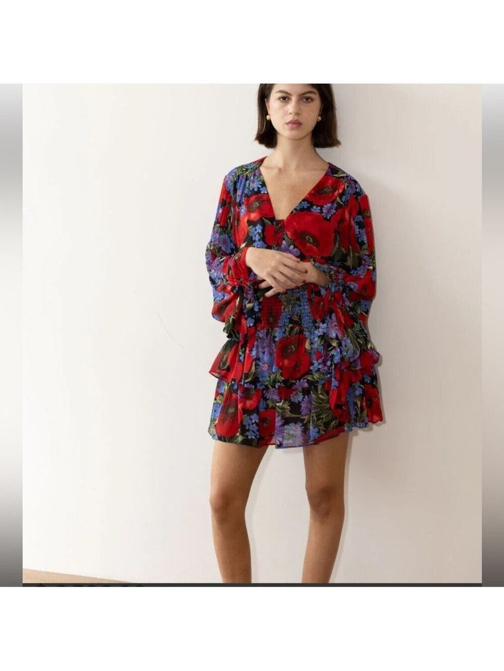NWT Elliatt Thea Shirt and Tiered Mini Skirt SET!! Size Small